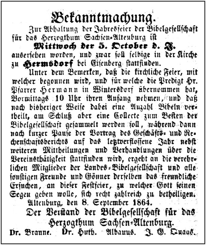 1864-10-05 Hdf Bibelgesellschaft